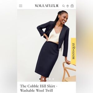 Cobble Hill Skirt - Washable Wool Twill, size 12 NWT